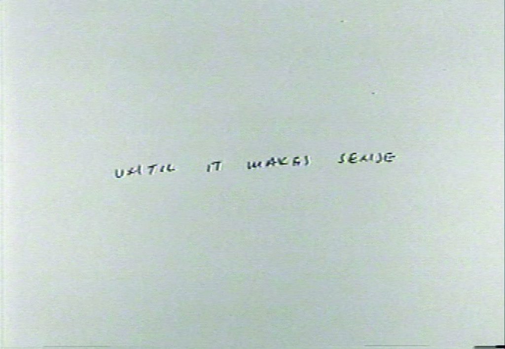 Mario Garcia Torres, Until it makes sense, 2004. Video.