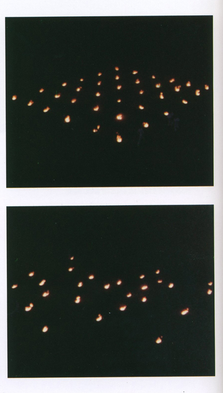 Anthony McCall, Landscape for fire, 1972. Video.