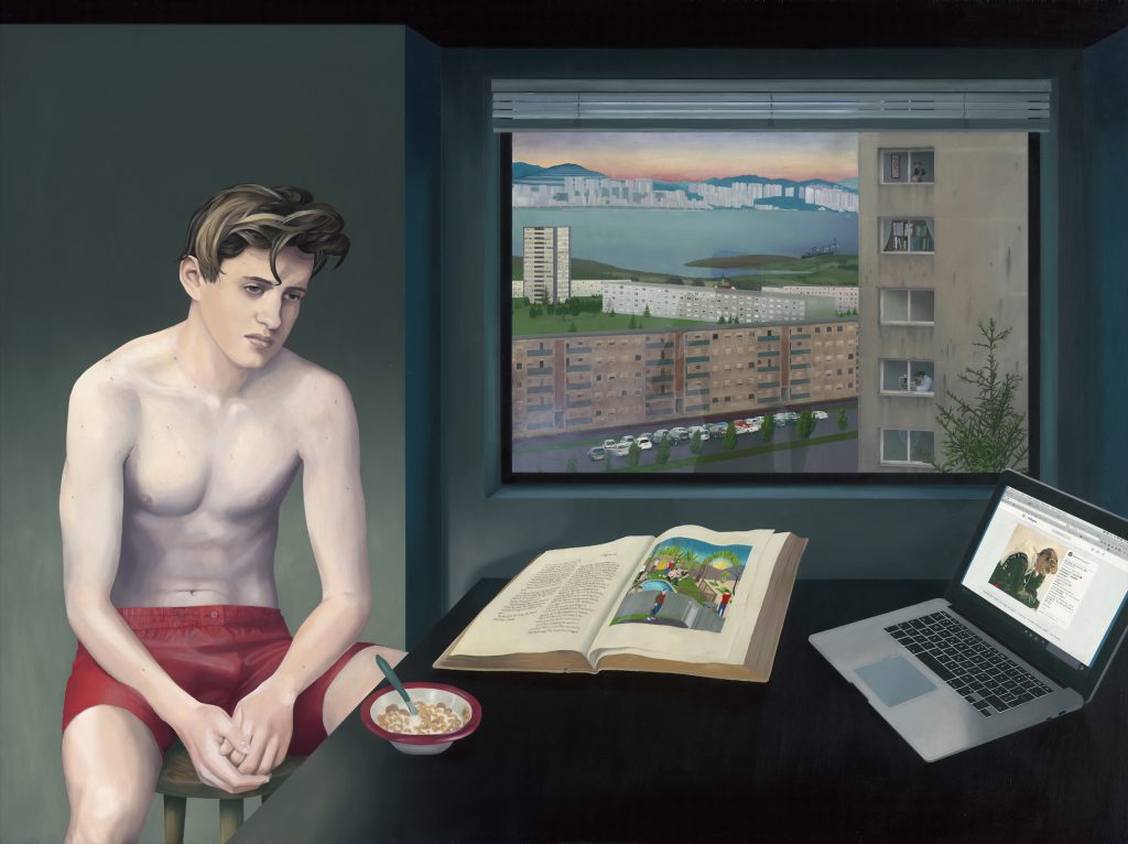 Jean Claracq, A view from an apartment, 2017