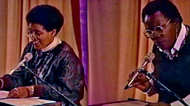 Audre Lorde and Pat Parker, The Women's Building, San Francisco, 1986.