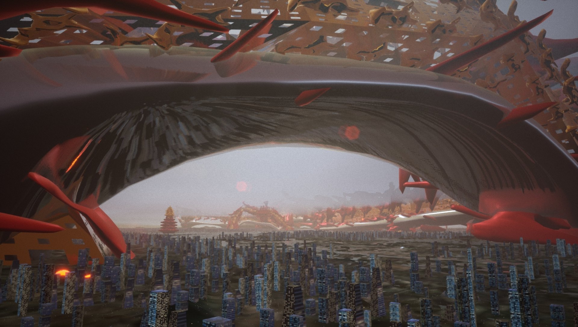 Bahar Noorizadeh, The Red City of the Planet Capitalism, (2022). Video Still.